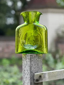 BLENKO GLASS COMPANY Blenko Water Bottle - Olive Water Bottle - Large or Mini