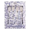 HOME ESSENTIALS Blue and White Scroll Pattern Tea Spoons – Set of 4