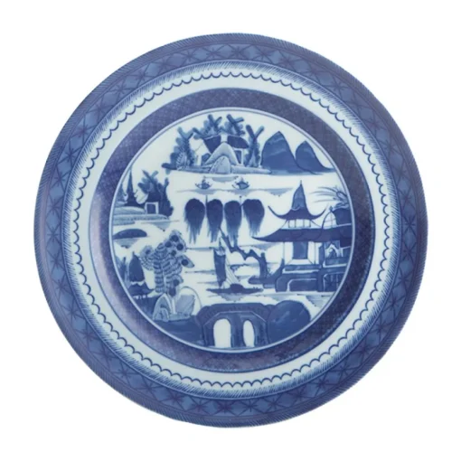 The Shops at Mount Vernon Blue Canton 8 ½" Dessert Plate - 10827