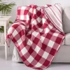 FAIRE LEVTEX HOME Camden Reversible Red Stripe Throw - Red Check Throw
