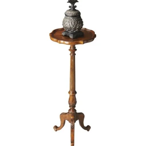 BUTLER SPECIALTY COMPANY Chatsworth Pedestal Plant Stand- Oak By Butler Specialty