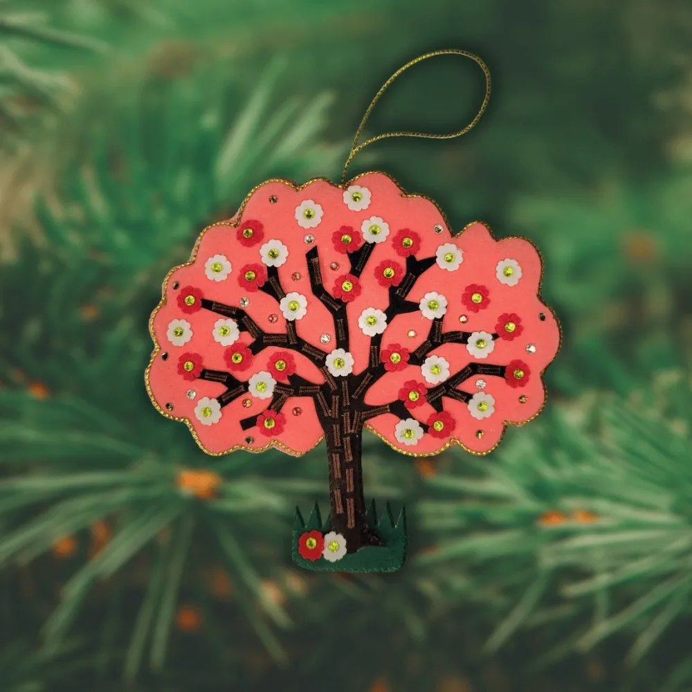 ST NICOLAS LTD. Cherry Blossom Tree Ornament