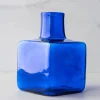 BLENKO GLASS COMPANY Cobalt Block Bud Vase