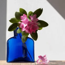 The Shops at Mount Vernon Cobalt Blue Water Bottle Blenko Glass - Mini or Large