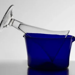 BLENKO GLASS COMPANY Cobalt Wine Rinser