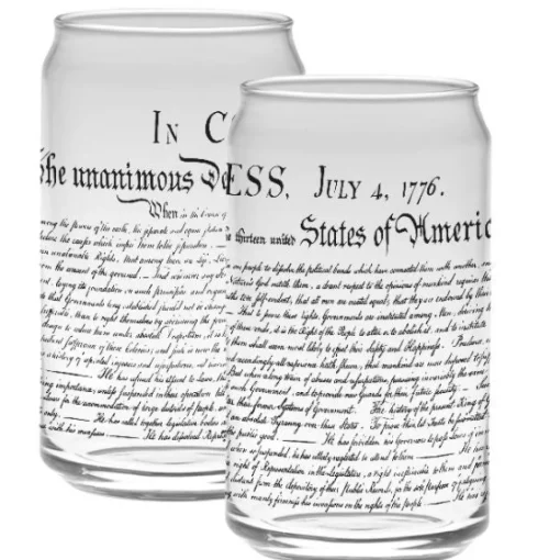 Capsco Inc Declaration of Independence Tall Glassware