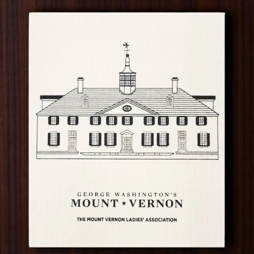 THREE BLUEBIRDS Eco-friendly Swedish Dish Cloth - George Washington's Mount Vernon