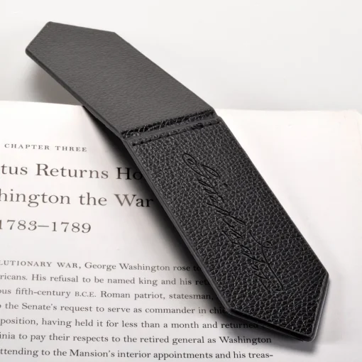 DESIGN MASTER ASSOCIATES Faux Leather Magnetic Bookmark