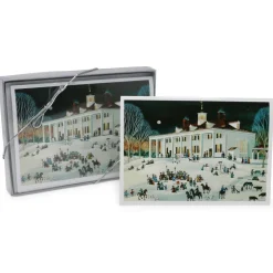 The Shops at Mount Vernon Folk Art Mount Vernon, East Front Christmas Cards