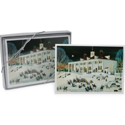 The Shops at Mount Vernon Folk Art Mount Vernon, East Front Christmas Cards
