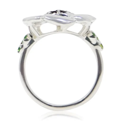 Women Color Craft Inc Front Parlor Garnet Sterling Silver Ring