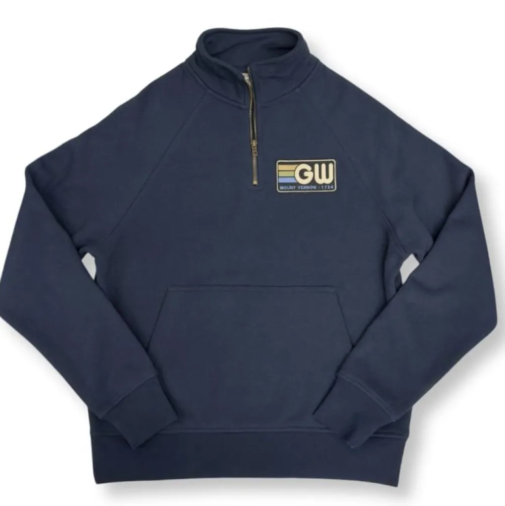 Techstyles Sportswear George Washington 1734 Quarter-Zip Pullover