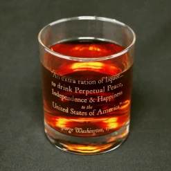 DESIGN MASTER ASSOCIATES George Washington Quote Rocks Glass