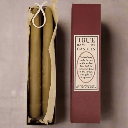 The Shops at Mount Vernon Hand Dipped 8" True Bayberry Candles