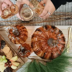 LUKE ADAMS HANDBLOWN GLASS Harvest Glass Pumpkin - Assorted Sizes