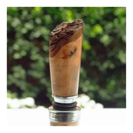 The Shops at Mount Vernon Historic Raw-Edged Wood Bottle Stopper - Wine Stopper