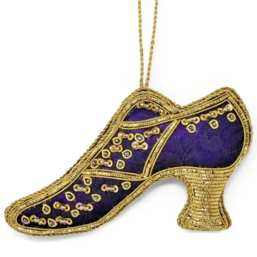 ST NICOLAS LTD. Martha Washington Wedding Shoe Ornament
