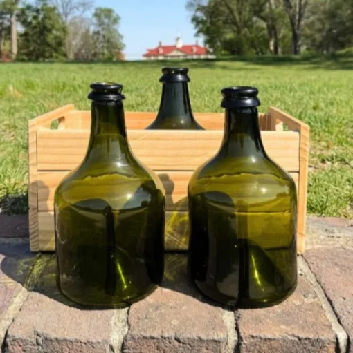 SHELTON GLASS WORKS Mount Vernon Cellar Bottle Reproduction