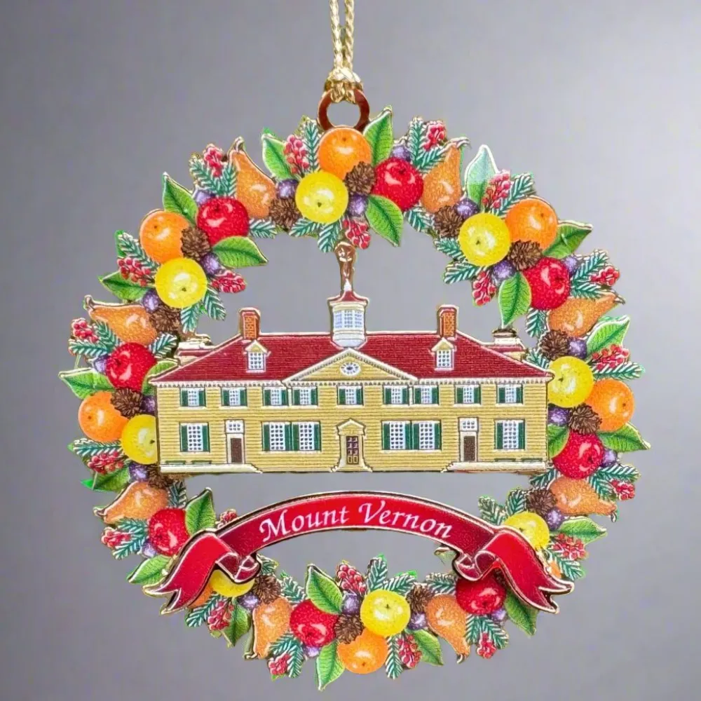 CHEMART COMPANY Mount Vernon Fruit Wreath Ornament
