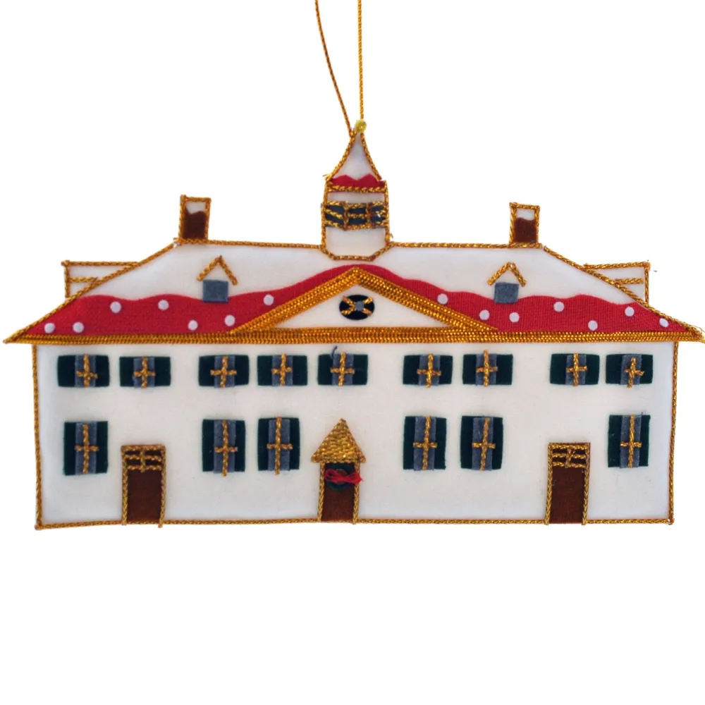 ST NICOLAS LTD. Mount Vernon in Winter Ornament