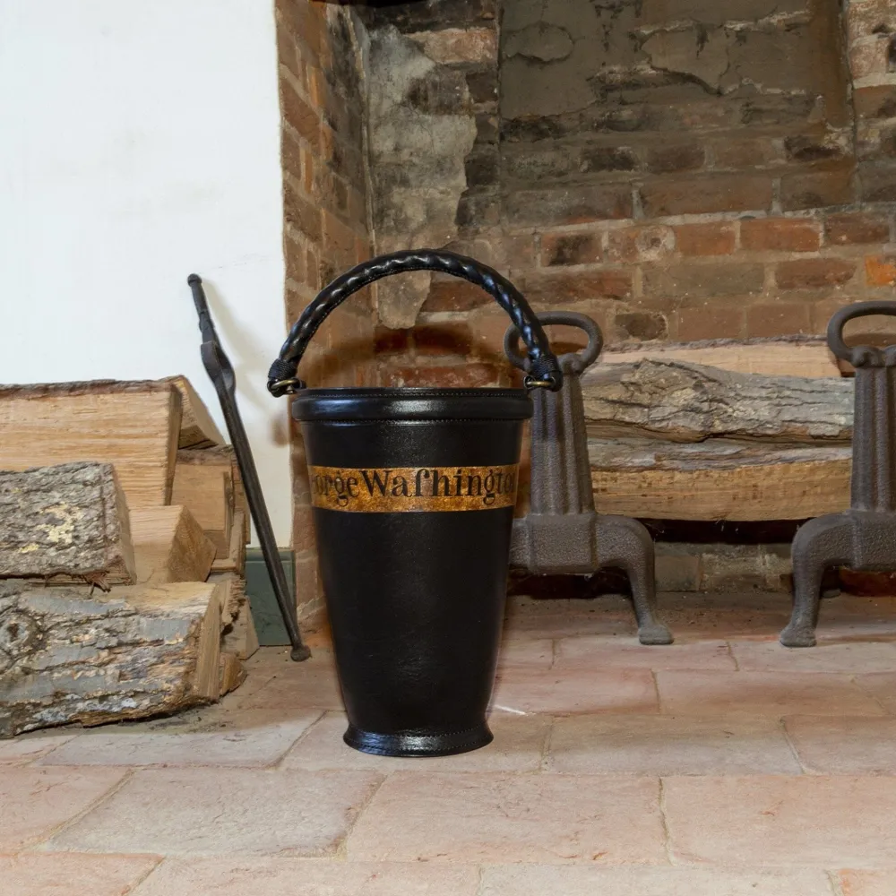 DESIGN MASTER ASSOCIATES Mount Vernon Leather Fire Bucket