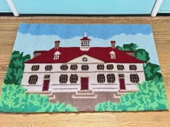 C & F ENTERPRISE Mount Vernon Mansion Hooked Rug