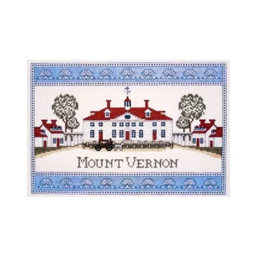 The Shops at Mount Vernon Mount Vernon Mansion Shell Border - Cross Stitch Kit