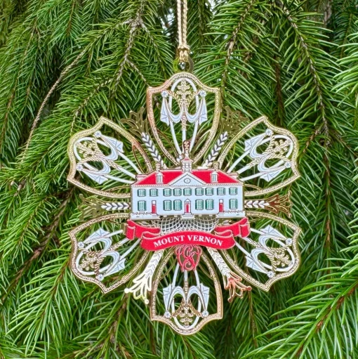 CHEMART COMPANY Mount Vernon Snowflake Ornament
