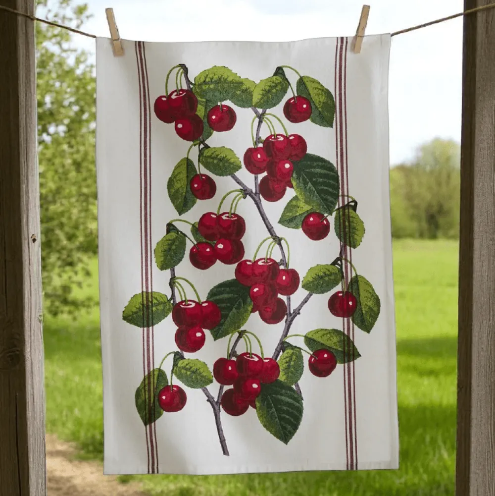 TAG Orchard Cherries Dishtowel