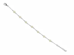 Women Color Craft Inc Pearl Station Sterling Bracelet