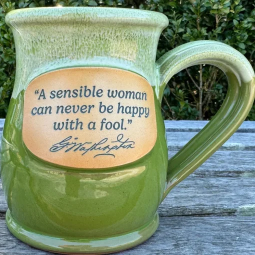 DENEEN POTTERY Sensible Woman Tall Belly Mug - Made In USA