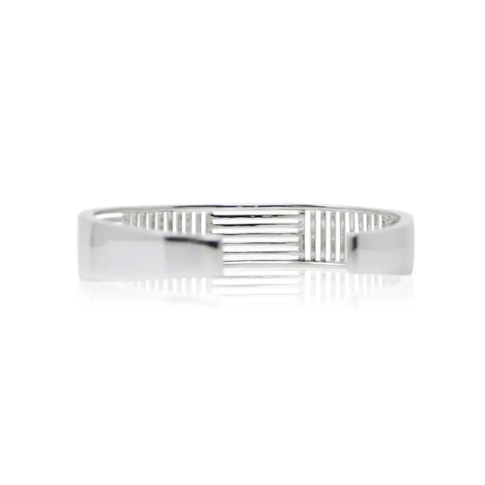 Women Color Craft Inc Sterling Silver Shutter Cuff Bracelet
