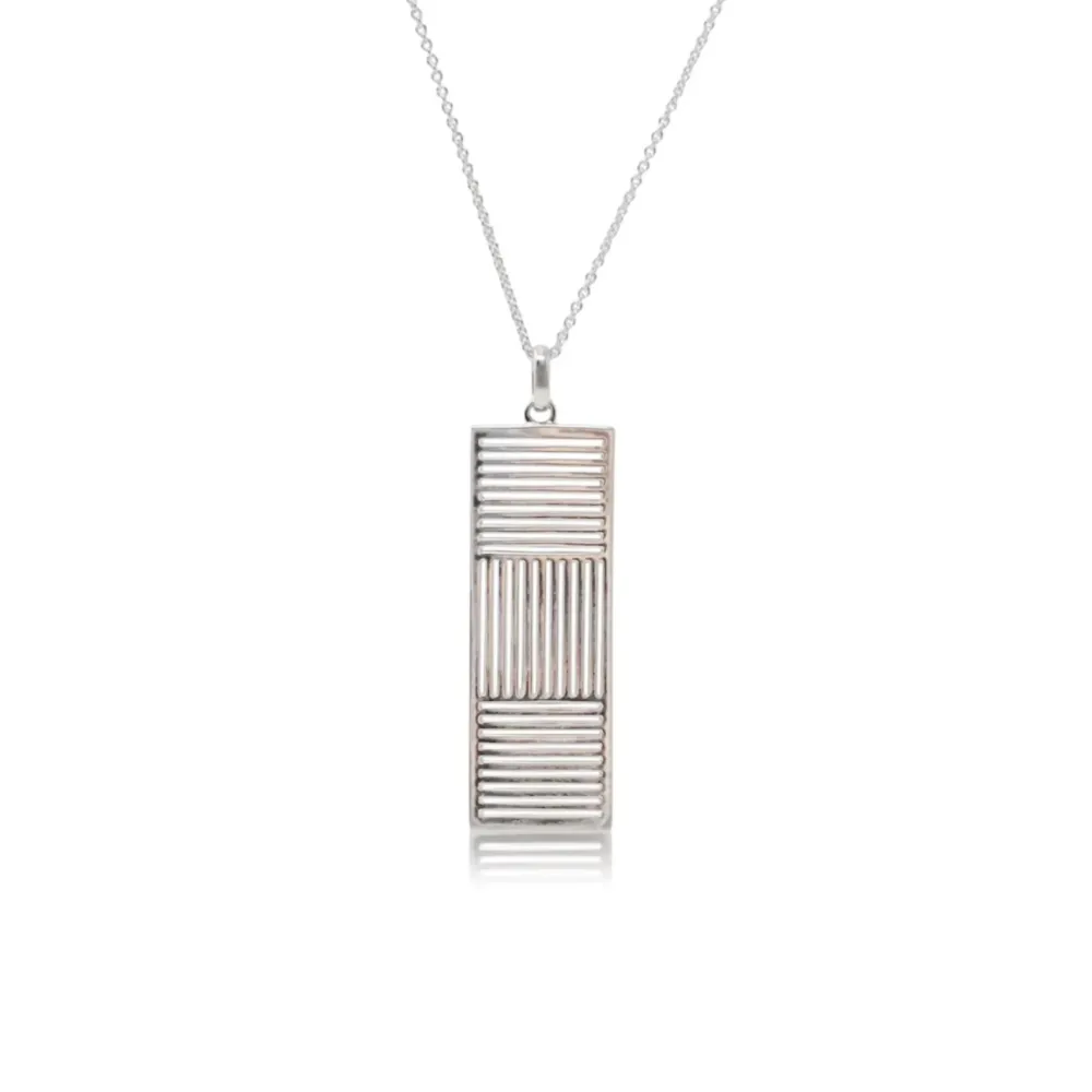 Women Color Craft Inc Sterling Silver Shutter Pendant