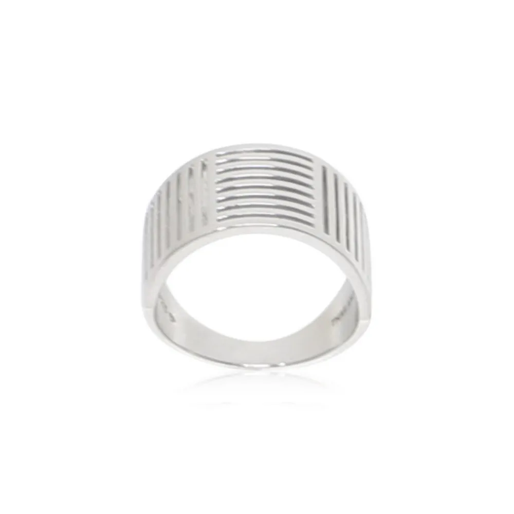 Women Color Craft Inc Sterling Silver Shutter Ring