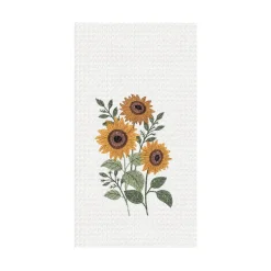C & F ENTERPRISE Sunflower Waffle Weave Towel