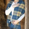 PATRICK KING WOOLLEN COMPANY Tartan Shawl - Wool Stole - Wool Oversized Scarf