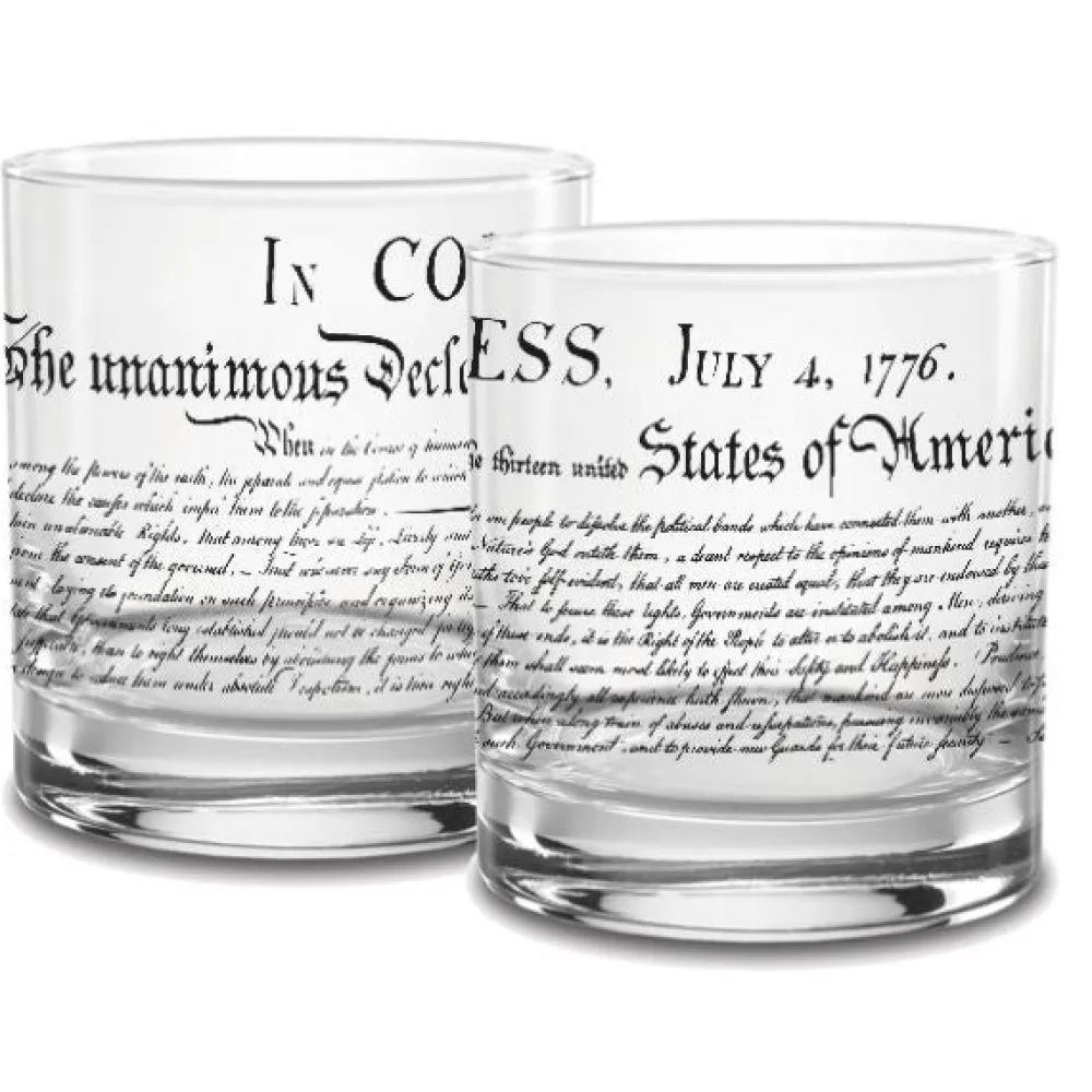 Capsco Inc US Constitution Rocks Glassesware